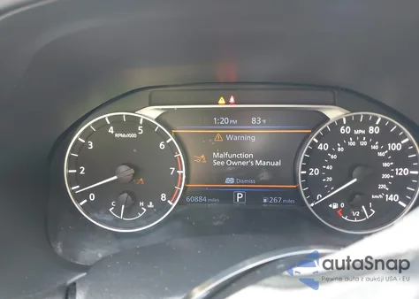 2022 Nissan Altima Sr Fwd z USA, uszkodzony, nr VIN 1N4BL4CVXNN390054